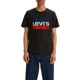 Levi's - T-shirt - Zwart - Met Grote Logoprint