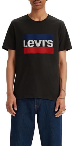 Levi's - T-shirt - Zwart - Met Grote Logoprint
