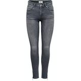 ONLY Onkennend skinny jeans voor dames, middelhoge taille, skinny fit jeans, Medium Grey Denim, 28W / 32L