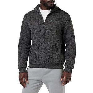 Champion Legacy American Classics-Knit Full Zip Sweatshirt met capuchon voor heren, Grigio Melange, XL