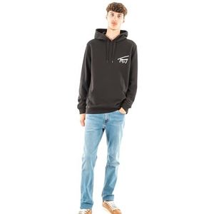 Tommy Jeans heren TJM REG ENTRY GRAPHIC HOODIE EXT DM0DM19229 Pullover Hoodie, Zwart (Zwart), M, Zwart (zwart), M