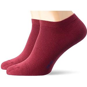 ESPRIT Heren Korte sokken Basic Uni 2-Pack M SN Katoen Kort eenkleurig Multipack 2 Paar, Rood (Shadow Red 8138), 39-42
