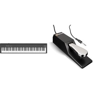 Roland FP-30X-BK Digital Piano De super-populaire draagbare piano: met upgrades, zwart & M-Audio SP-2 - Universeel sustainpedaal met actie in pianostijl, het ideale accessoire voor MIDI-keyboards