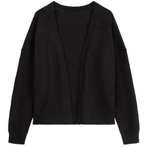 Marc O'Polo Denim - Open Cardigan - Gebreid - Zwart - Biologisch Katoen