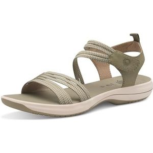 Jana SAGE Vegan platte damessandalen, 37 EU, sage, 37 EU