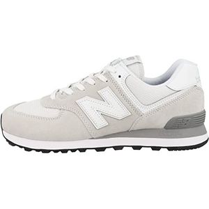 New Balance Heren 574 Sneaker, Nimbus Wolk Met Wit, 43 EU