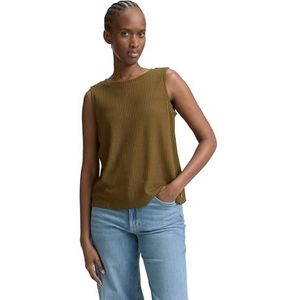 TOM TAILOR Denim T-shirt voor dames, 10370 - Golden Olive Green, XL
