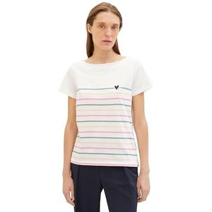 TOM TAILOR T-shirt voor dames, 10315 - Whisper White, XL