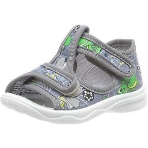 Superfit Baby Jongens Polly Pantoffels, Grijs meerkleurig 2000, 18 EU