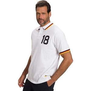 JP 1880 Voetbalpoloshirt voor heren, sneeuwwit, XL