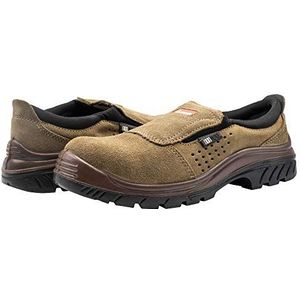 Bellota 7222745S1P - Dames en heren schoenen non-metalen sportschoenen zonder veters, bruin, 45 EU