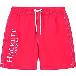 Hackett London Volley Zwembroek met merk voor jongens, Fuchsia, 3 jaar