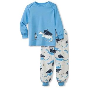 CALIDA Jongens Toddlers Dragon Pyjamaset, Azur Blue., 92 cm