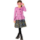 RUBIES - Officieel Harry Potter – luxe kostuum Luna Lovegood kinderen meisjes – maat 5-6 jaar – kostuum roze jas, rok en bril – voor Halloween, carnaval – cadeau-idee voor Kerstmis