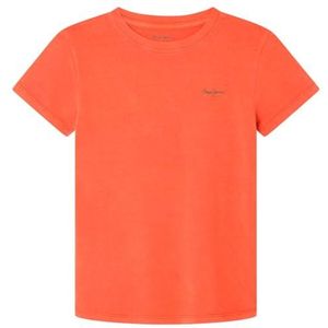 Pepe Jeans Jacco T-shirt voor kinderen, oranje (gebrande oranje), 10 jaar