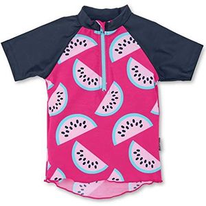 Sterntaler Zwemshirt voor jongens, korte mouwen, uv-bescherming 50+, pepermunt, magenta, 80