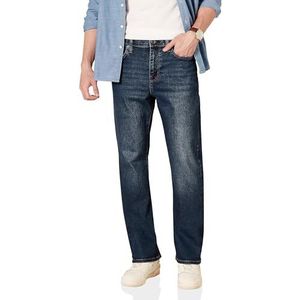 Amazon Essentials Heren Straight Fit Jean, Dark Wash, 58W/28L