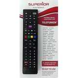 Superior Electronics SUPTRB018 Universele vervangende afstandsbediening voor alle tv's en smart tv's van het merk „Telefunken & Vestel”