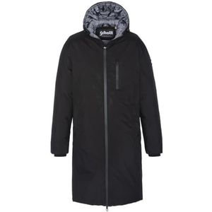 Schott NYC Fargo donsjack met ritssluiting, zacht, zwart, XS voor volwassenen