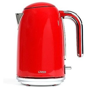 Livoo waterkoker 1,7l 2200w rood dod180r