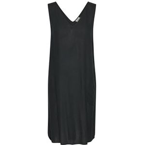 Kaffe - Milla - Jurk - Hemelsblauw - Viscose - Mouwloos - Knielengte