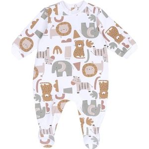 Chicco Romper voor baby en peuters, uniseks kinderen, Natuurlijk bedrukt, 0 Maanden