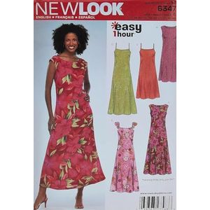 Eenvoudige New look knippatroon jurk, 1 uur, 6347
