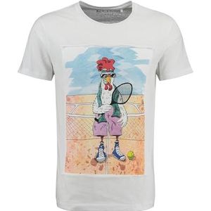 Sportshirt - Motiefprint - Jersey - Ronde Hals - Kwartmouw