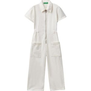 United Colors of Benetton Jumpsuit voor meisjes en meisjes, crèmewit 6z3, 160 cm