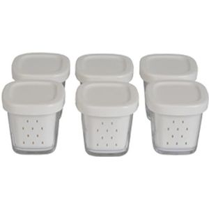 Set van 6 Potten voor Yoghurt Maker – XF100110