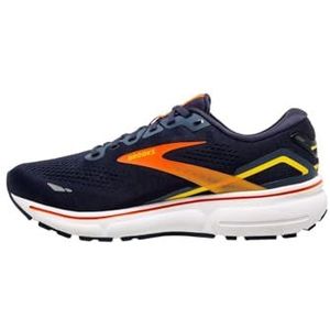 Brooks Ghost 15 Hardloopschoenen heren, Peacoat Red Yellow, 42.5 EU