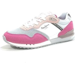 Pepe Jeans Londen Urban G Sneaker, roze (Sundae Pink), 5.5 UK, Roze ijscoupe roze, 38 EU