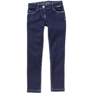 Calvin Klein Jeans CGB218 EJ1J5 meisjes jeansbroek/lang, skinny/slim fit (buis), blauw (d79), 116 cm