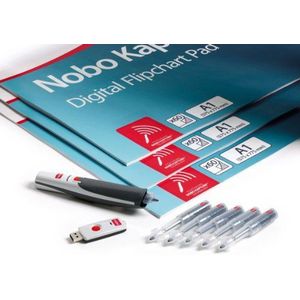 Nobo Kapture Digitale Flipchart Office Kit 3X 60 vel Pad Digitale Bluetooth Pen Cartridges