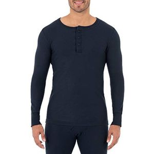 Fruit of the Loom Heren Pyjama Top, marineblauw, S