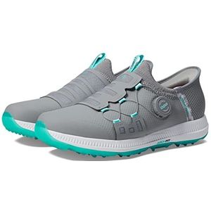 Skechers Heren Go Elite 5 Slip on Twist Fit Waterdichte Golfschoen Sneaker, Grijs Aqua, 39 EU