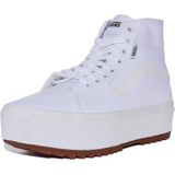 Vans Filmore Hi Tapered Platform St Sneaker voor dames, Canvas Wit, 35 EU