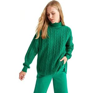 DeFacto Lange overhemden met lange mouwen tuniek overhemden (groen, XL), D.GREEN, XL