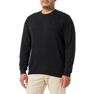 Wrangler Heren Crewneck Knit Sweater, Real Black, M