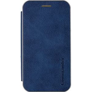 Commander Curve Book Case Deluxe voor Apple iPhone 14 Pro Elegant Royal Blue