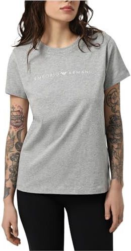 Emporio Armani - Katoenen T-shirt - Grijs - Dames