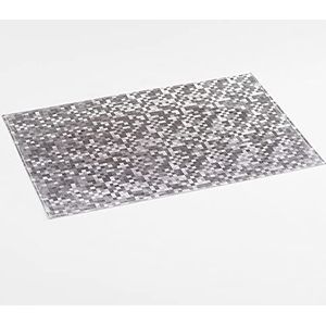 Décor Line 1790218 placemat, van PVC, zilverkleurig, 45 x 30 cm, PVC, zilver, 30 x 45 cm