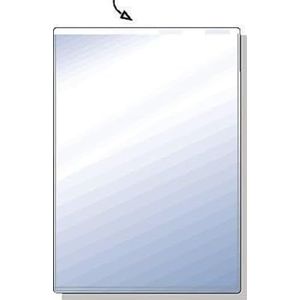 Rexel 234160 transparante tas, PVC-zachte folie, 190 my, A4, 220 x 300 mm, smalle zijde open, 20 stuks, licht generfd