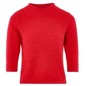 Poomi Huidvriendelijke en comfortabele gebreide trui met onderkant acryl rood maat XL/XXL, rood, XL