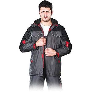 Leber&Hollman LH-BSW-LJ_SBCM Boston gevoerde beschermende jas, grijs-zwart-rood, maat M