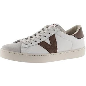 victoria Unisex Adults 1126142-MEN Low-Top VICTORIA LEATHER LOW TENNIS BERLIN & SPLIT LEATHER TOE & CONTRAST MARRON 42