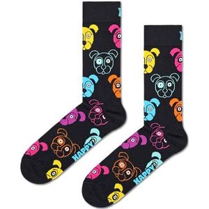 Happy Socks sokken met hondenprint - leuke sokken van biologisch katoen voor dames en heren