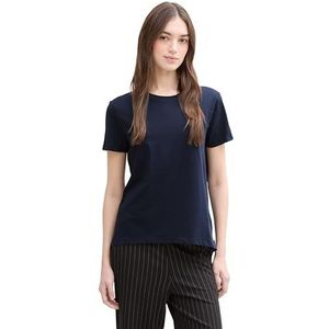 TOM TAILOR Denim T-shirt voor dames, 14314, donkerblauw, XL