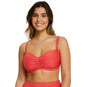 SANS COMPLEXE, Badpak met hoofdband met beugels, model Bask in Bliss, Poppy rood, 90D, Poppy rood, 75D