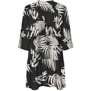 Onlnova Life Vis Thea Sleeve Dress AOP, zwart, S